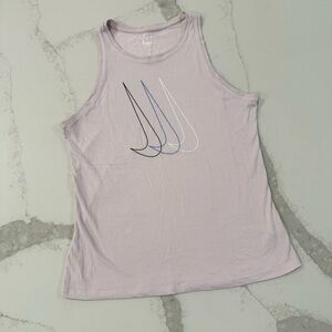 Nike The Nike Tee Dri-Fit Sleeveless Swoosh Athletic TankTop Womens Medium Pink
